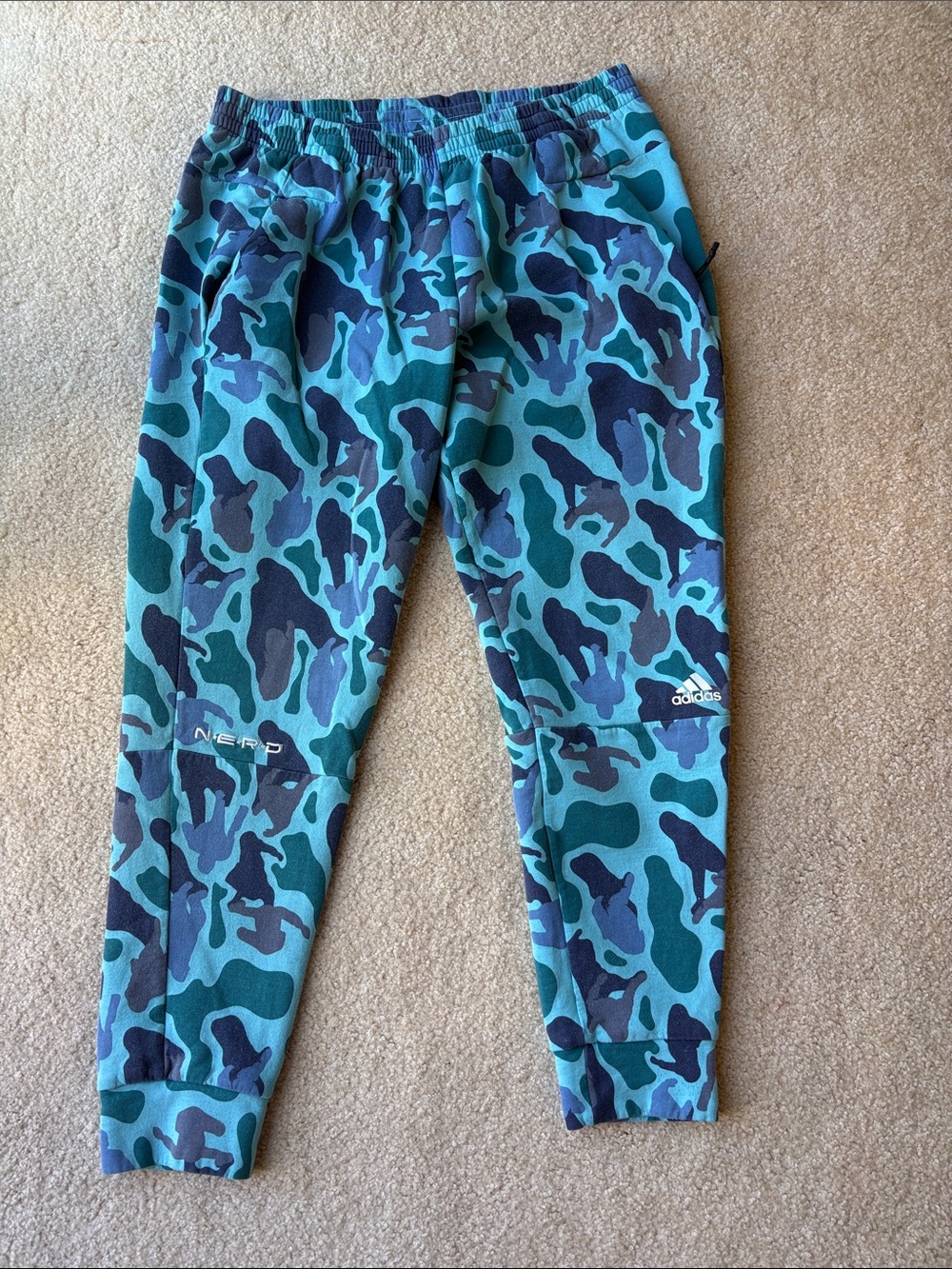 Adidas & NERD Men’s Camo Joggers